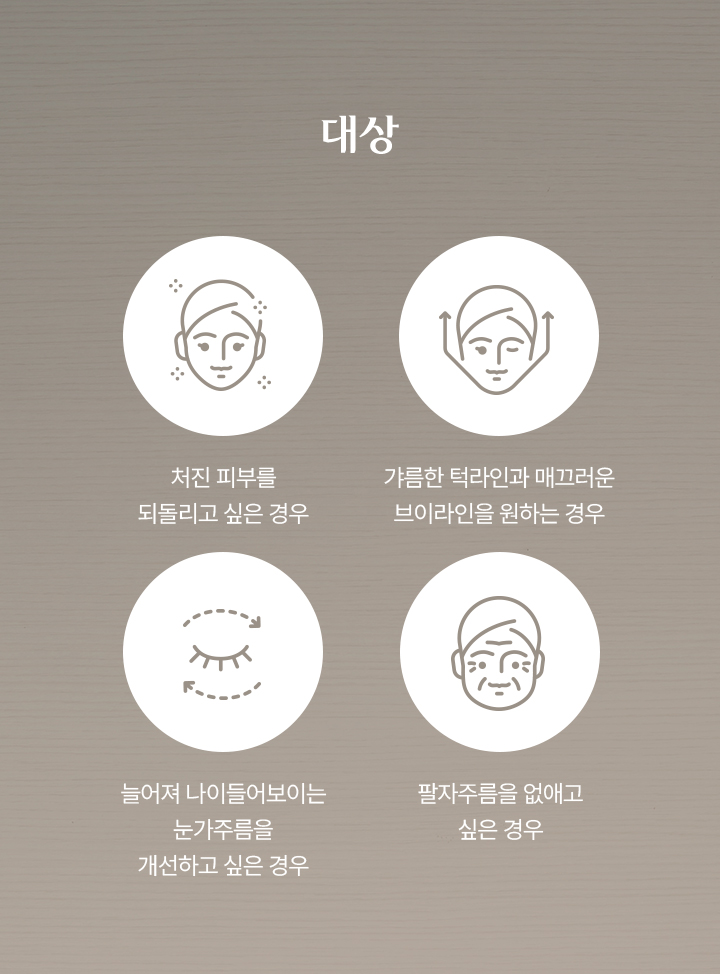 실 리프팅 대상