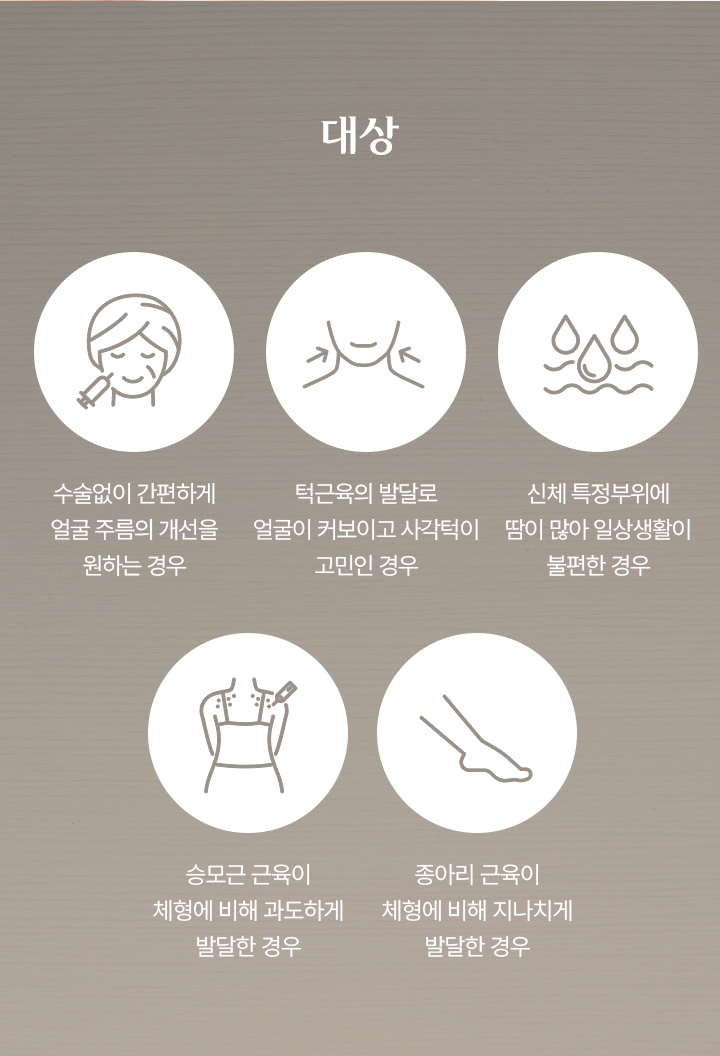보톡스 대상
