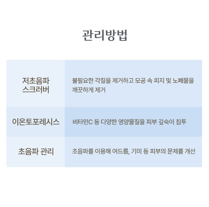 관리방법 