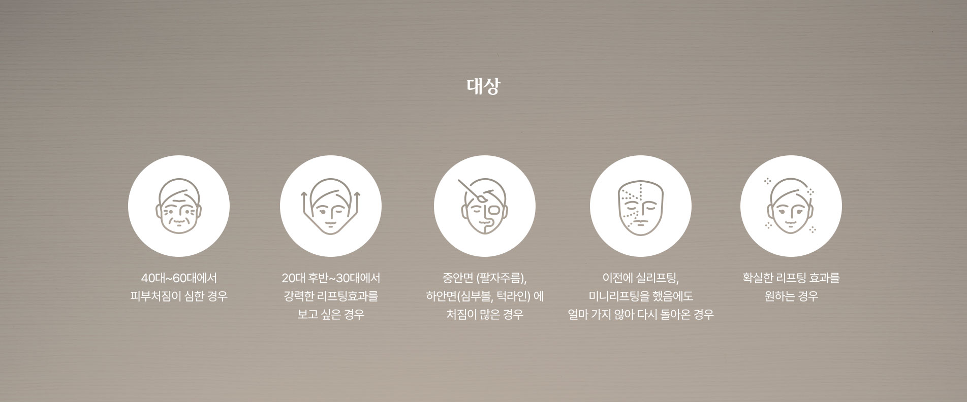 SMAS안면거상술 대상