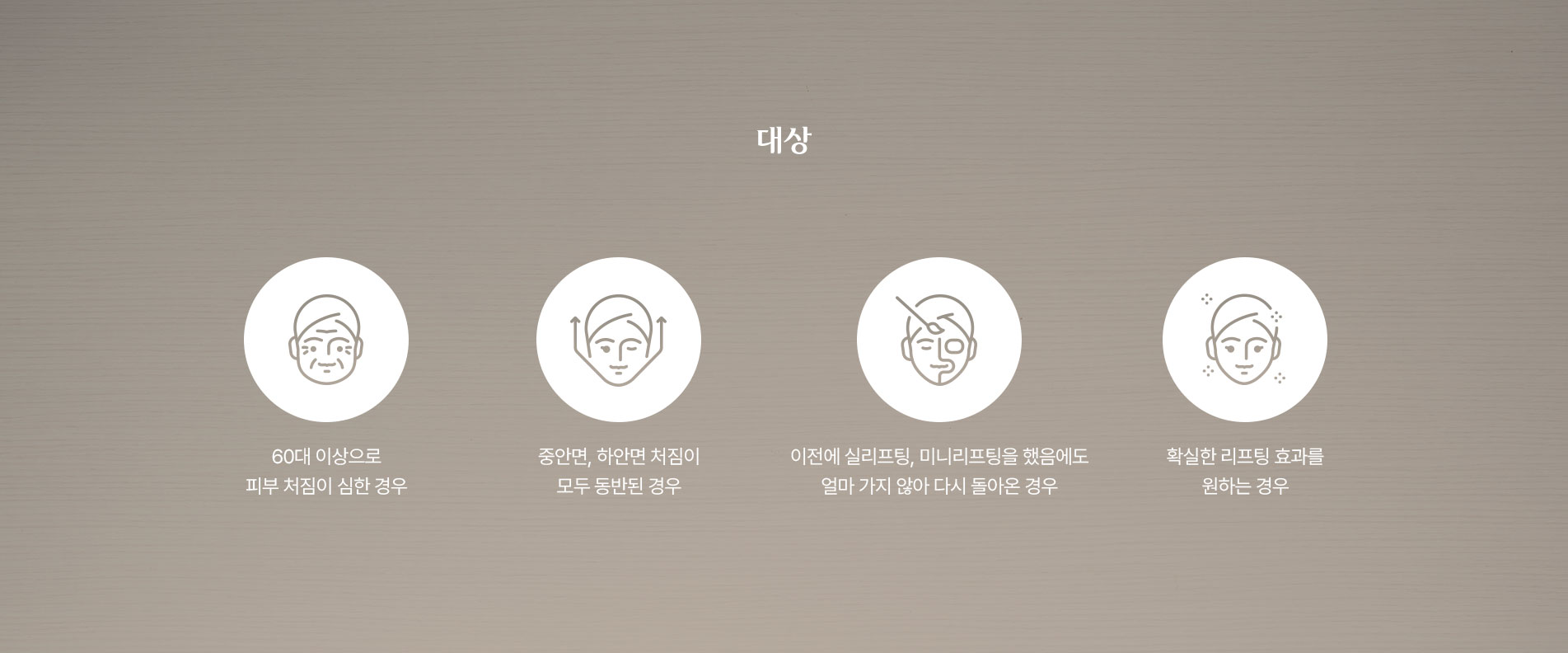SMAS안면거상술 대상