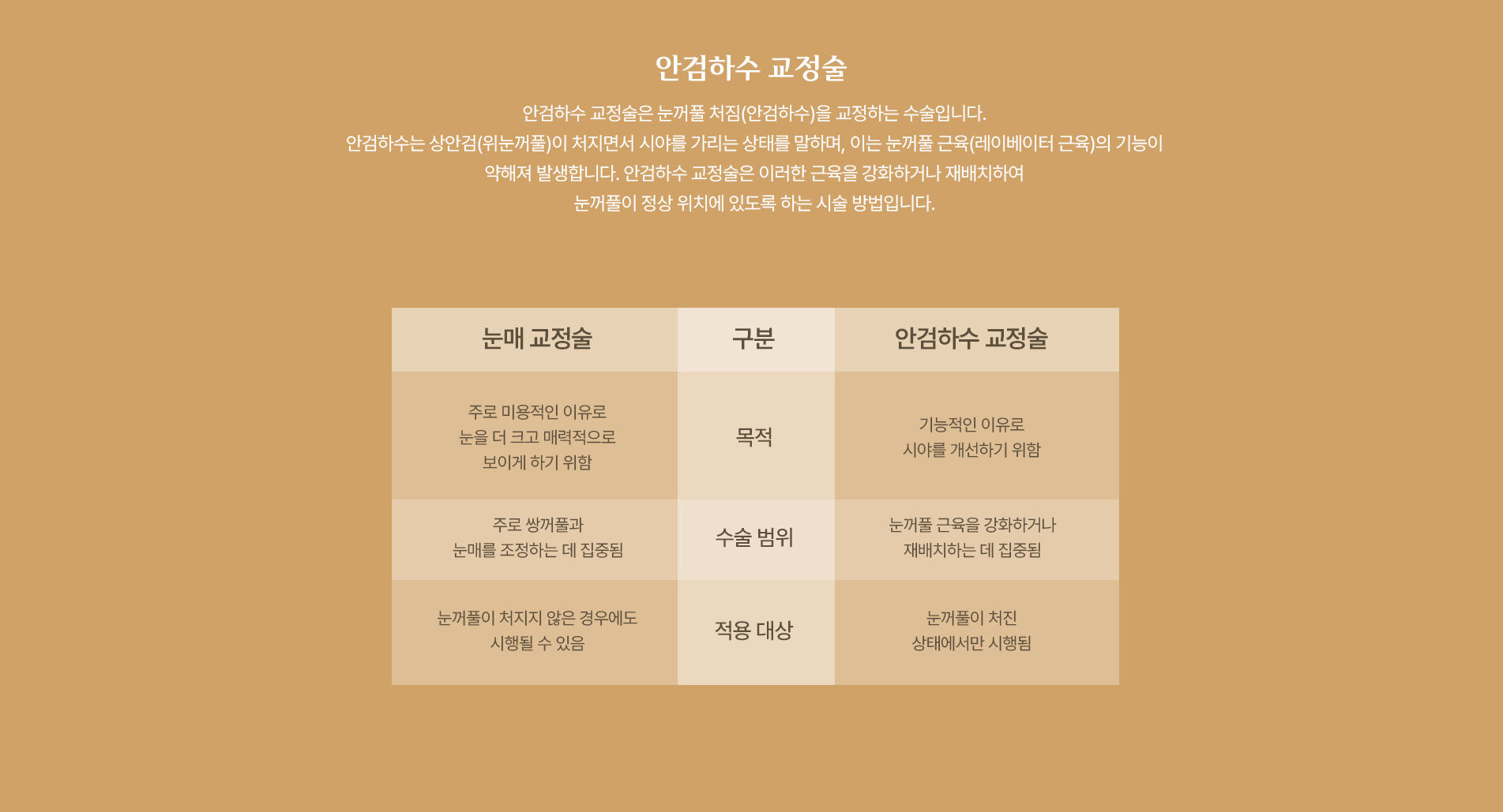 안검하수 교정술